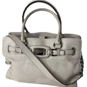 Michael Kors White Leather Tote